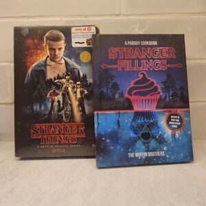 NEW Stranger Things 4 Disc DVDs and Parody Cookbook Set